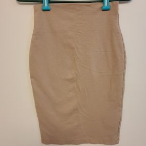 Forever 21 Nude Bodycon Pencil Skirt Size S